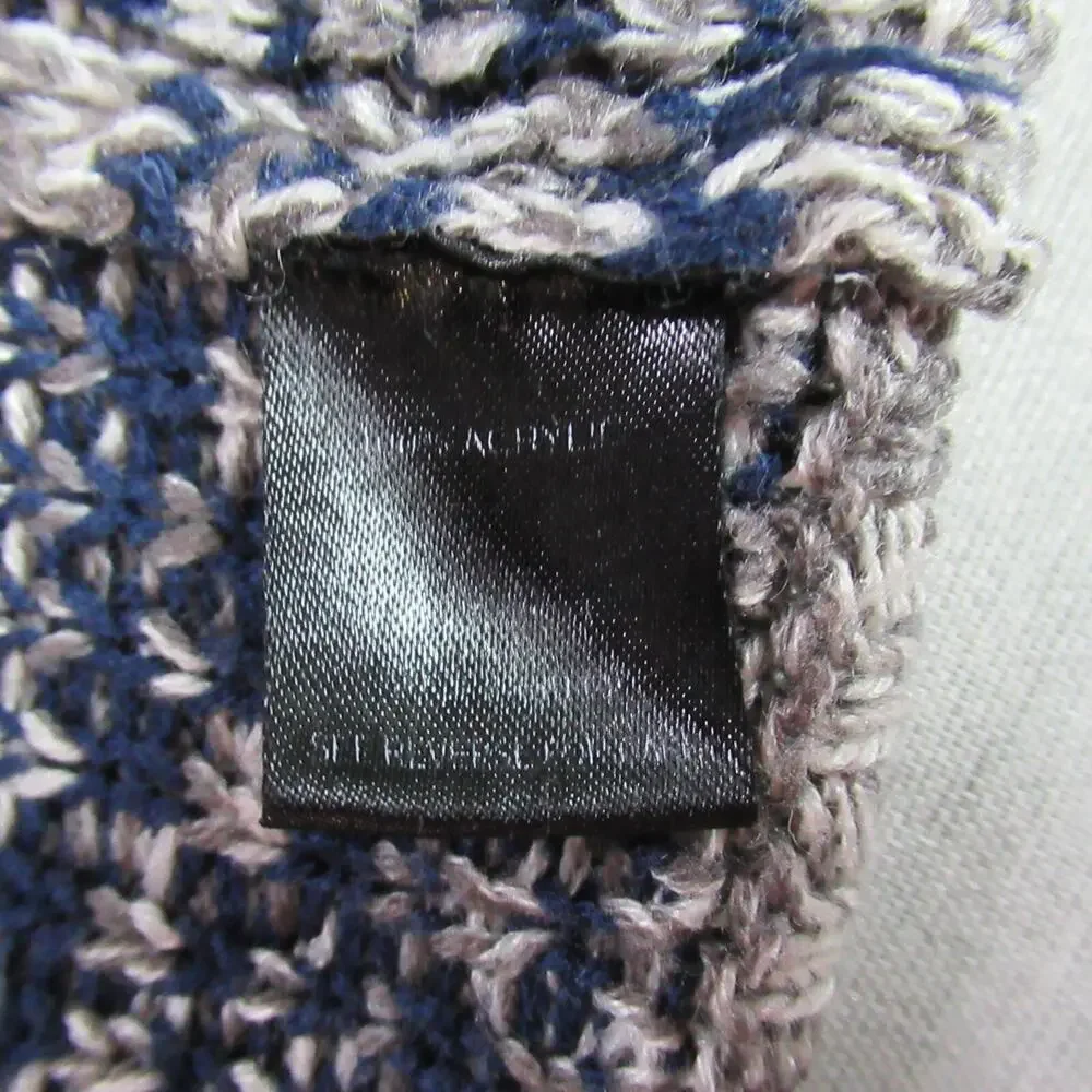 Gypsies & Moondust Cardigan Sweater Womens Size M Gray Aztec Open Front Cozy